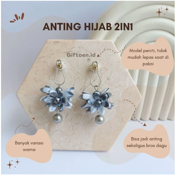 anting hijab simple