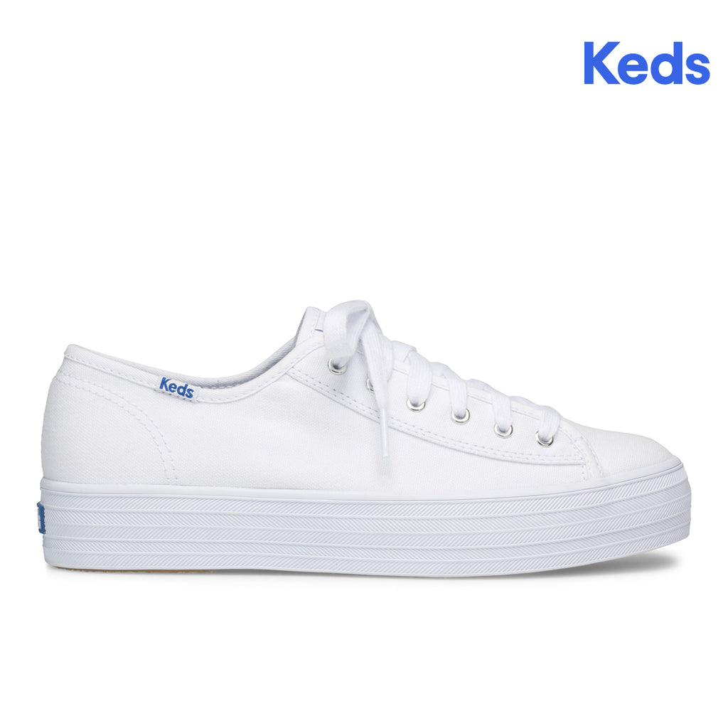Wolverine World Wide Keds Triple Kick Canvas White WF57306