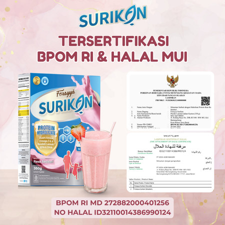 Forayya Surikan Strawberry Bebas Laktosa