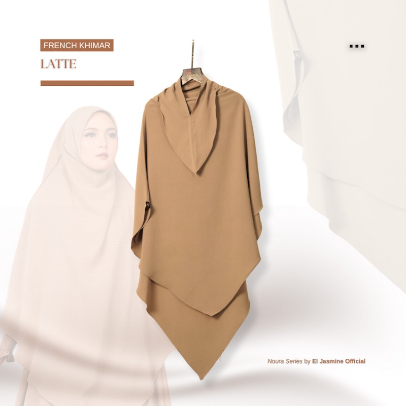 El Jasmine Noura French Khimar Syar'i Anti UV 5