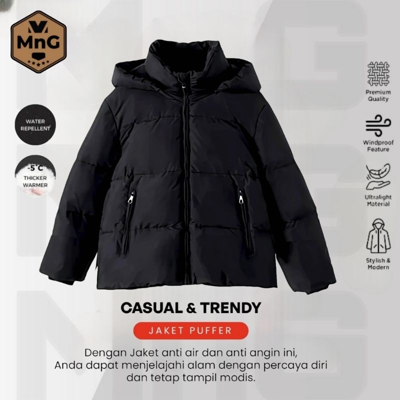  MnG Jaket Winter Crop Wanita