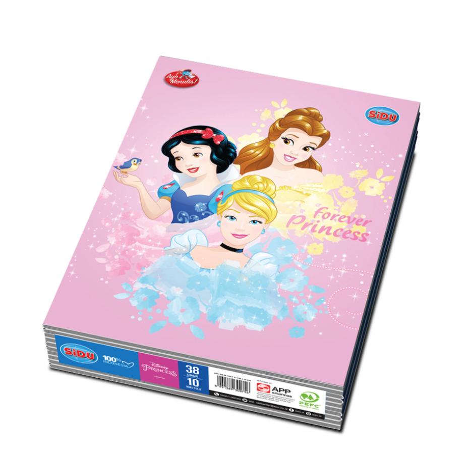 SiDU  Buku Tulis Disney Princess