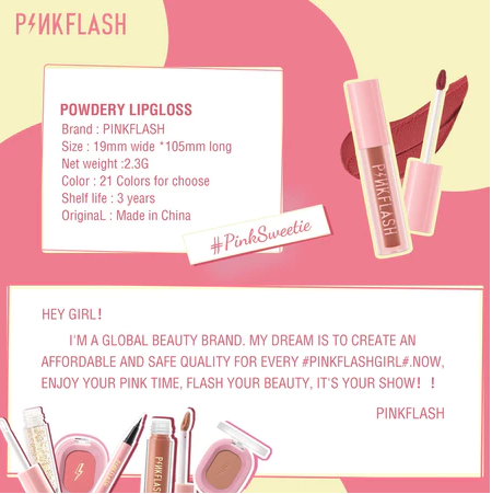 PinkSweetie Fuzzy-Soft Velvet Matte Lip Clay 4