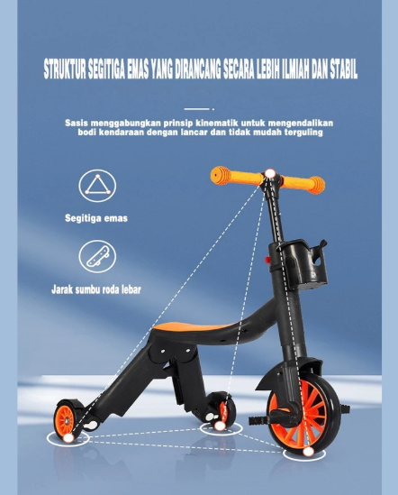  Marivelle Balance Bike 8 in 1