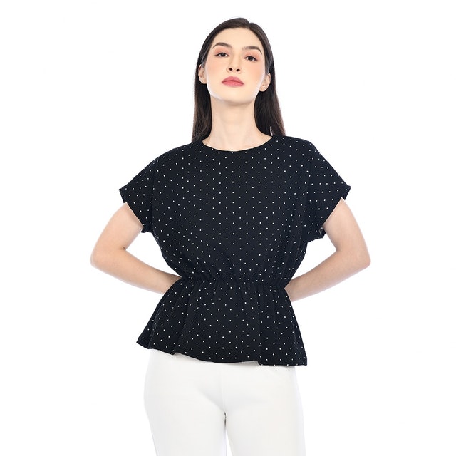 Yoenik Apparel Hikari Polkadot Rubber Tops  M16318 R24S3