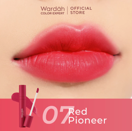 Paragon Technology and Innovation Wardah Colorfit Velvet Matte Lip Mousse 07 Red Pioneer
