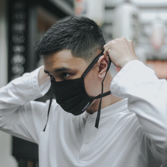 Head Hijab Mask Black