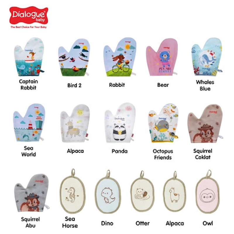 Dialogue Baby Waslap Tangan Animalia 4