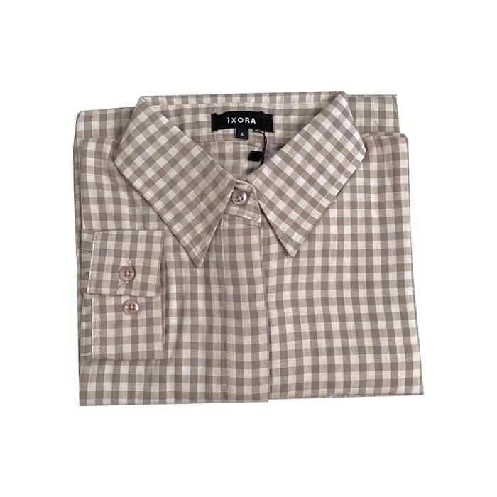 Ixora Indonesia Ixora Bora Oversized Shirt Kemeja Wanita Kotak-kotak