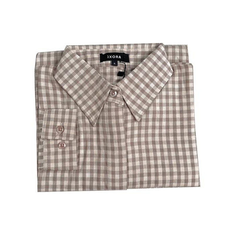 Ixora Bora Oversized Shirt Kemeja Wanita Kotak-kotak 3