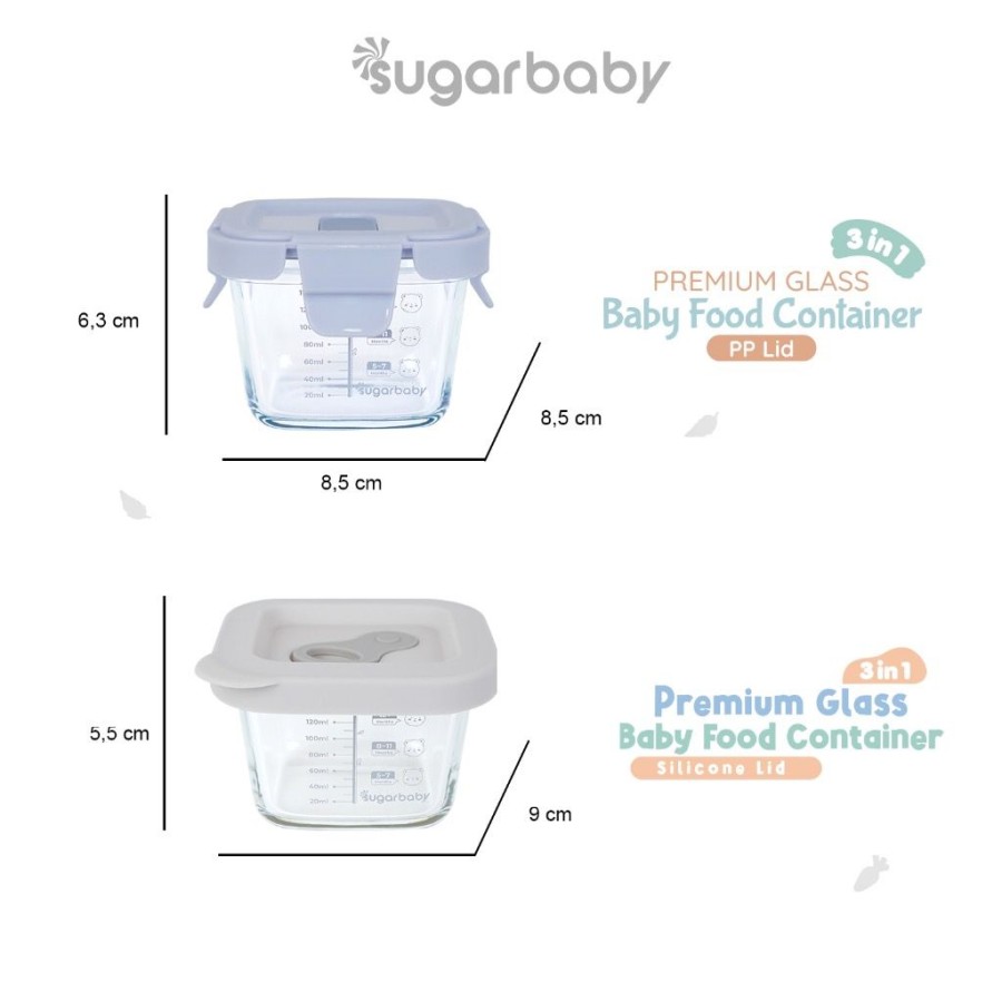  Kindalin Utama Internasional Sugar Baby Premium Glass Jar Baby Food Container