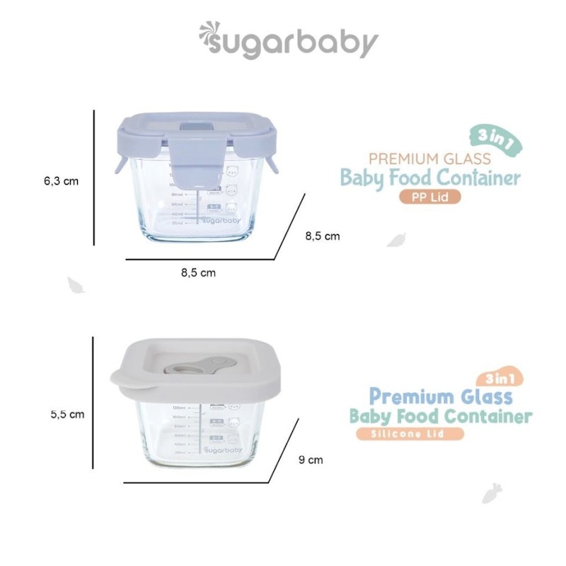 Sugar Baby Premium Glass Jar Baby Food Container 4