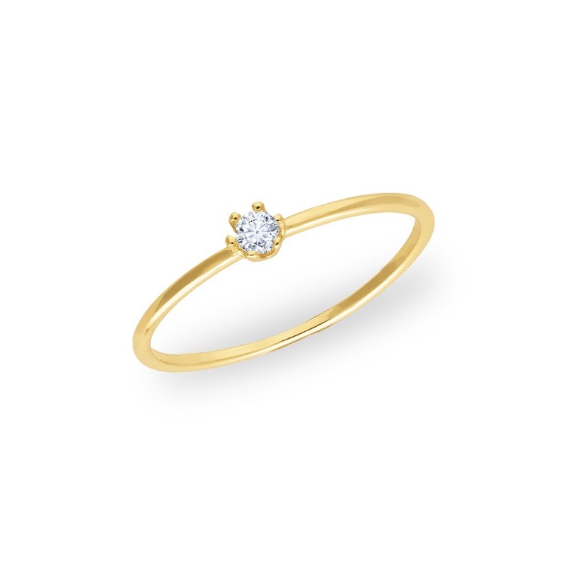 Dear Me Jewelry Quinn Ring 925 Sterling Silver 14K Gold Plated 1