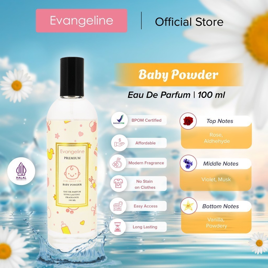 Griff Prima Abadi Evangeline Premium Eau De Parfum Baby Powder