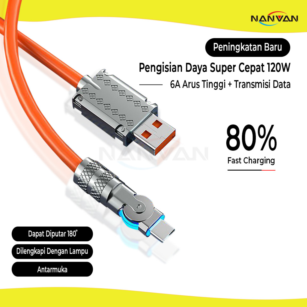 NANVAN Kabel Micro USB L-Rotate 3