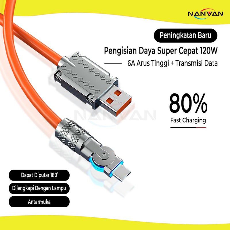 NANVAN Kabel Micro USB L-Rotate 3
