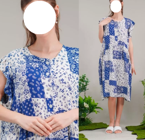 Baneska Official Oriana Homewear Midi Dress Vinesha Sizing