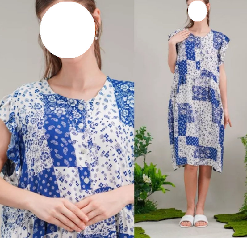 Oriana Homewear Midi Dress Vinesha Sizing 5