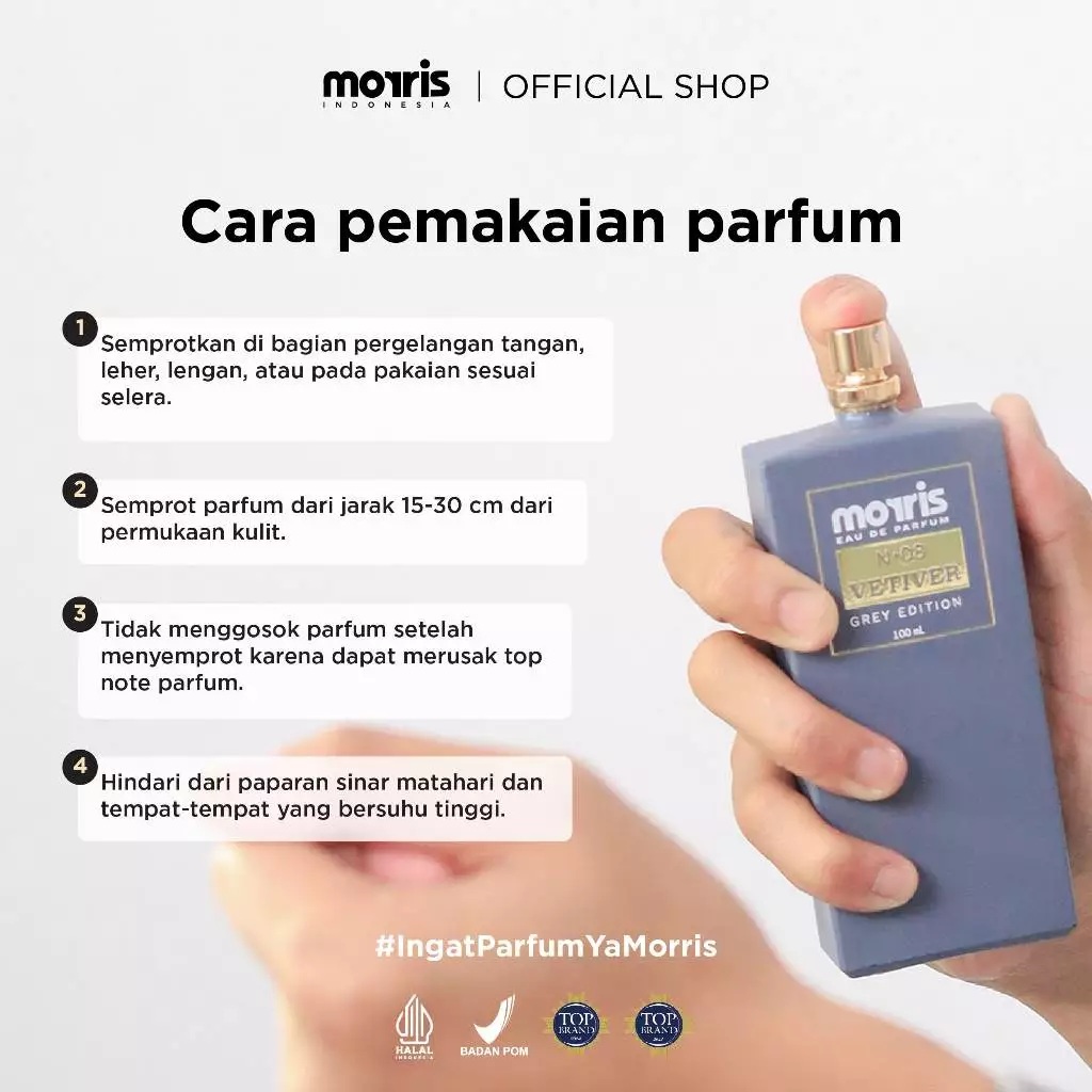 Aroma Prima Livindo Morris Eau De Parfum N-08 Vetiver Grey Edition