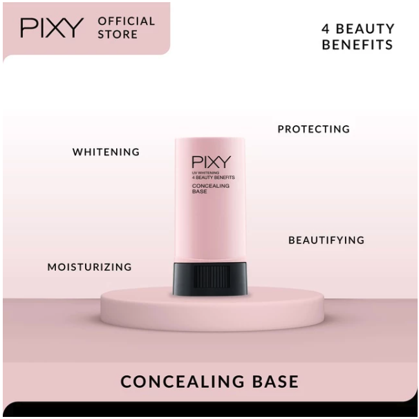 Mandom Indonesia PIXY Concealing Base 4 Beauty Benefits 01 Natural Beige