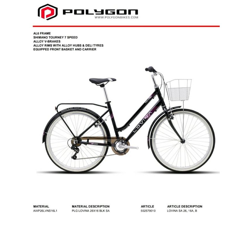 Insera Sena Polygon Lovina 26" CTB