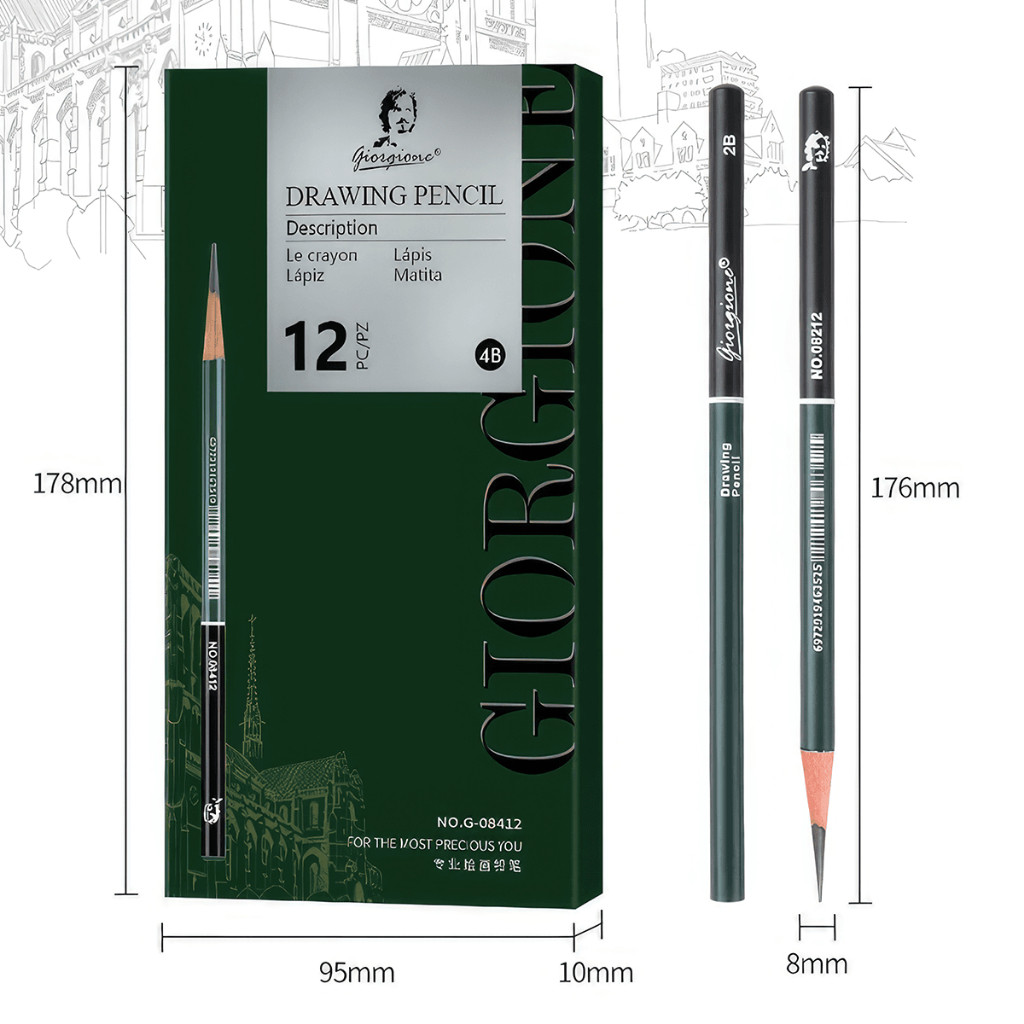 Giorgione® Drawing Pencil Set HB G-08012