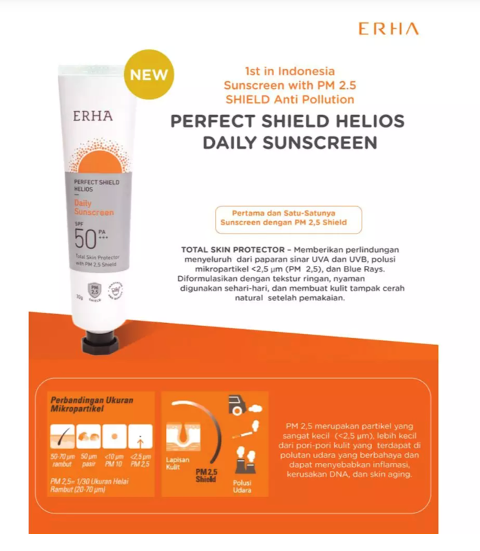ERHA Perfect Shield Helios Daily Sunscreen SPF 50 PA+++