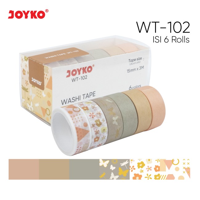 JOYKO Washi Tape WT 101-105