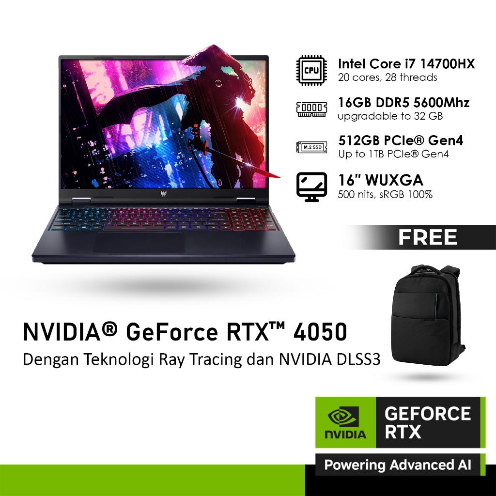 Acer Manufacturing Indonesia Acer Predator Helios Neo 16 PHN16-72