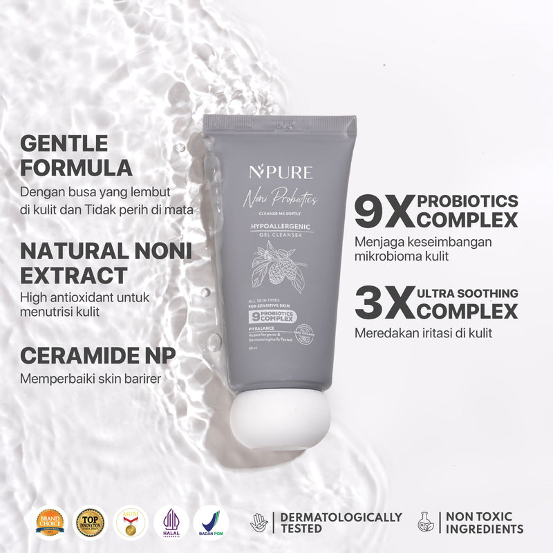 Noni Probiotics Cleanse Me Softly Gel Cleanser 50ml 3