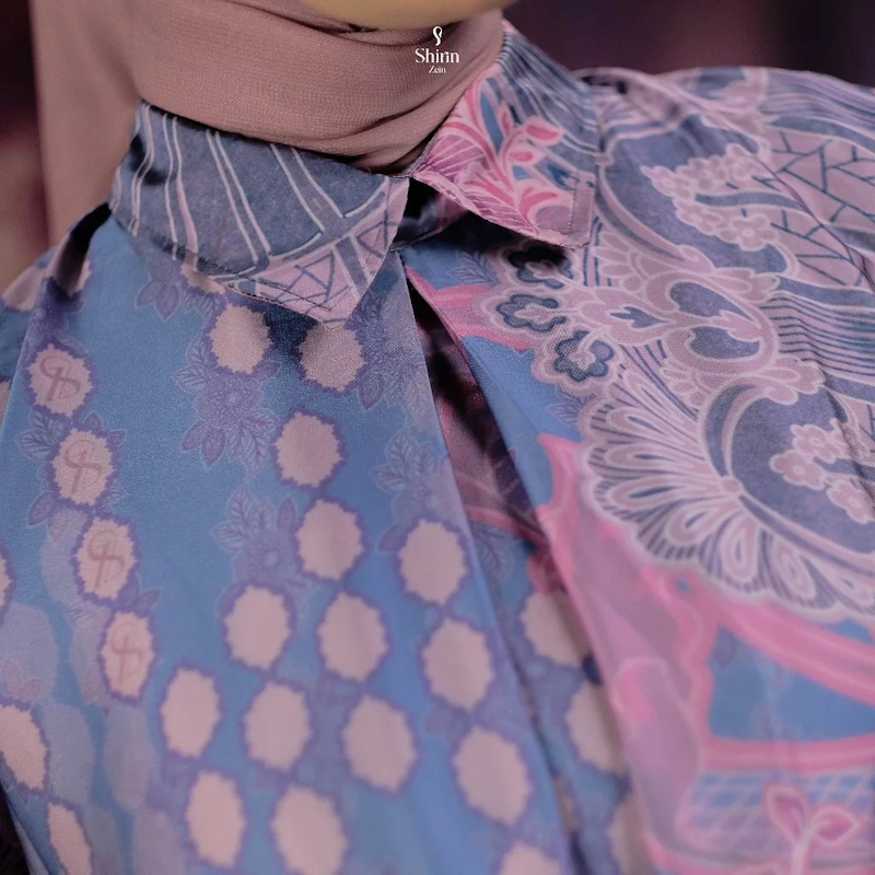 Shirin Zein Gamis Etnik Motif Batik Lasem Series 3