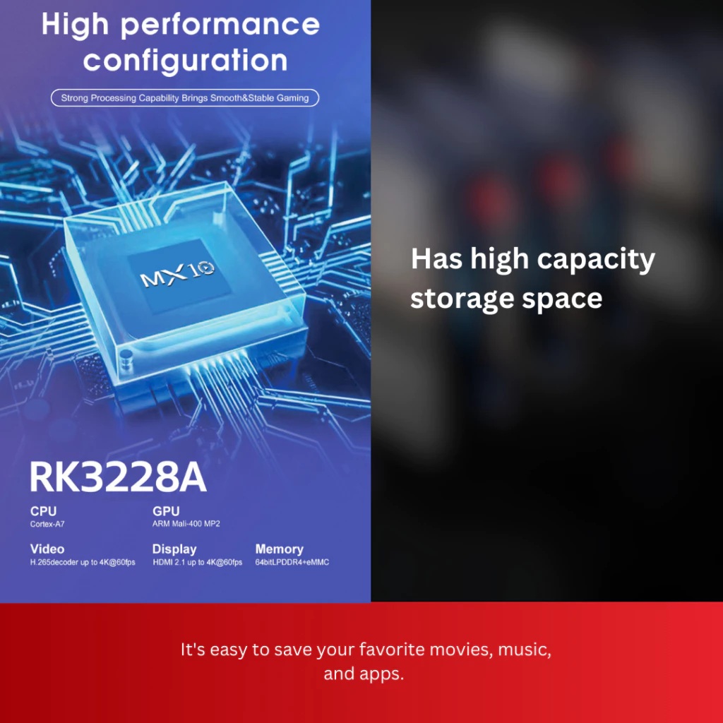  SMOON TV Box 4K Ultra HD Android 220T