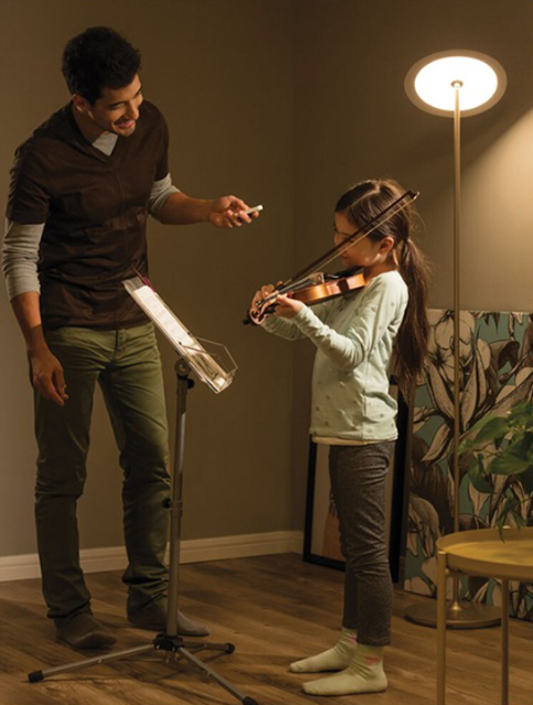 Philips Hue Muscari Floor Lamp LED Champagne 1 45040