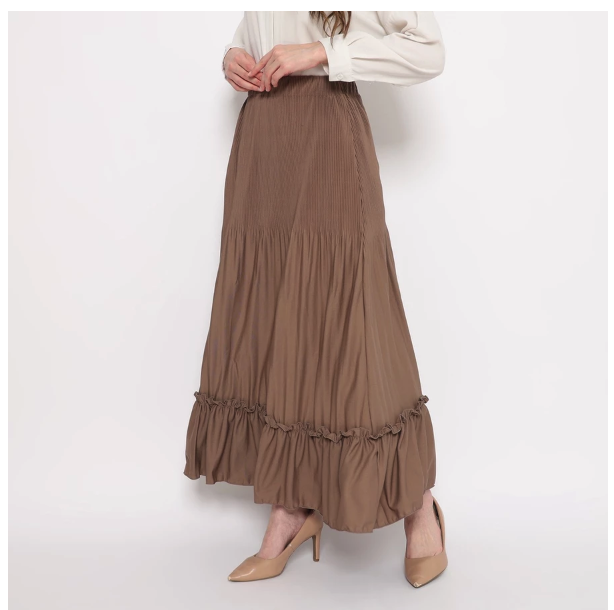  duapola Rok Panjang Plisket Remple 7276