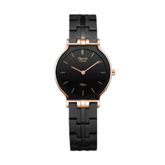 Alexandre Christie Jam Tangan Wanita - Black Rose Gold