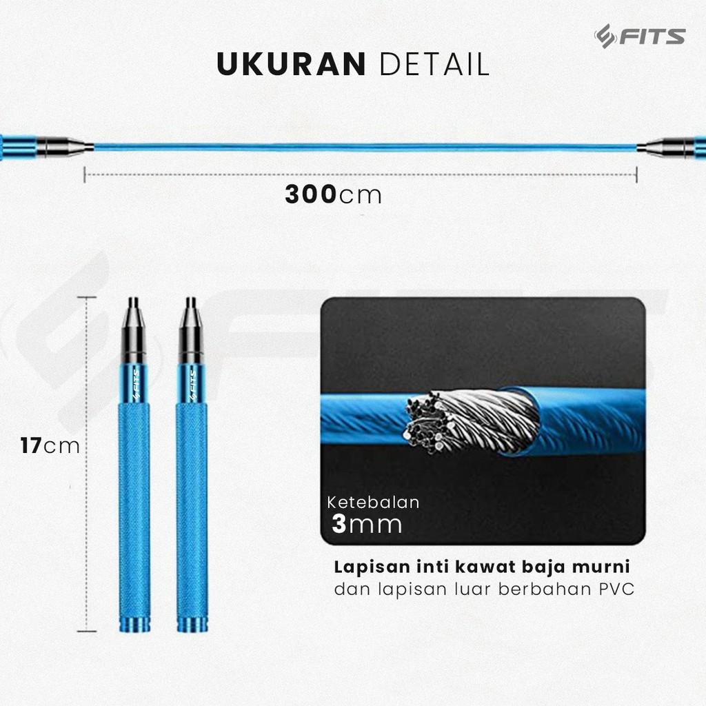 Global Indojaya Orion SFIDN FITS Premium Steel Tali Skipping