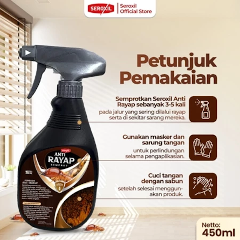 Seroxil Anti Rayap Semprot Kayu & Tanah 4