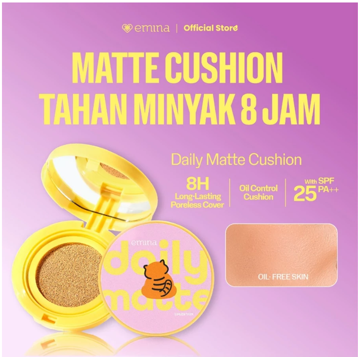 Paragon Technology and Innovation Emina Daily Matte Cushion W03 Caramel
