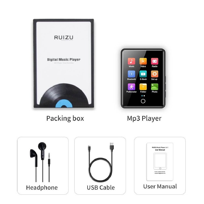 Ruizu MP3 Player 16GB 5