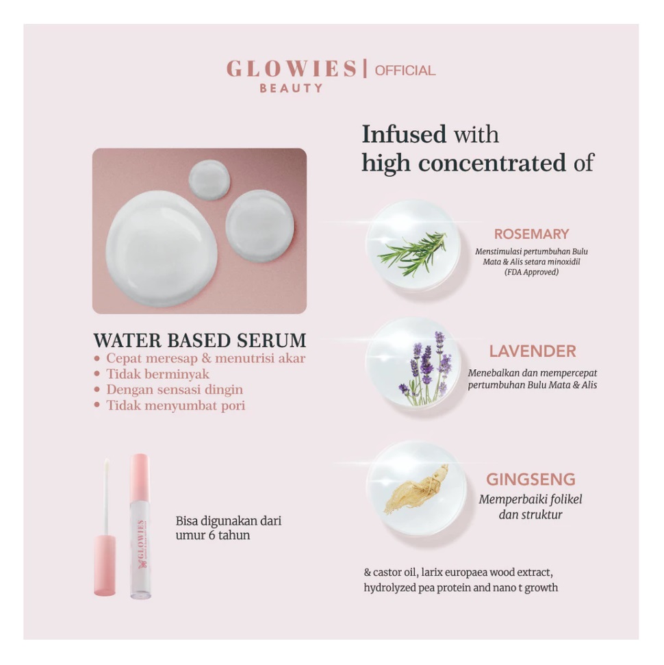  GLOWIES BEAUTY Eyelash & Brow Nutri Serum