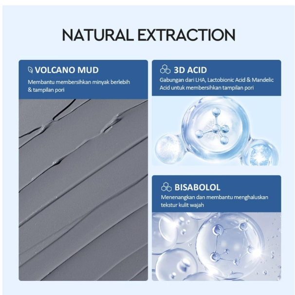  Glad2Glow Volcano 3D Acid Pore Clay Mask