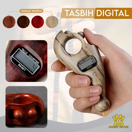Bright Crown Webstore Bright Crown Tasbih Digital Kayu Modern