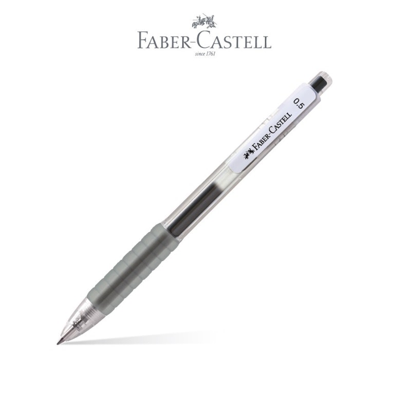 Faber-Castell Fast Gel Ballpoint Black Ink 0.5 mm 2