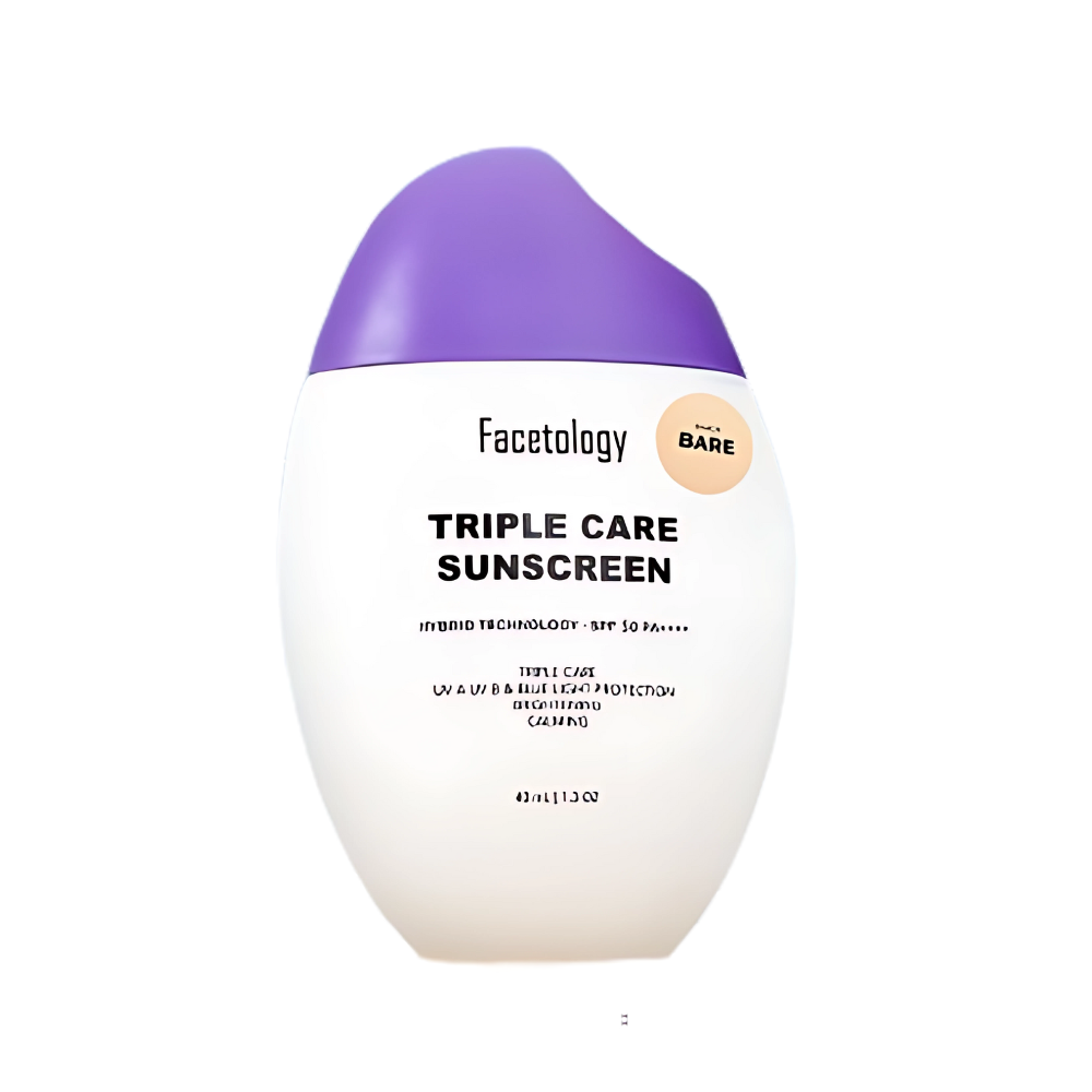 Facetology ｜ Triple Care Sunscreen Tinted SPF 50 PA++++