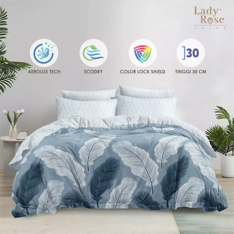 Lady Rose Prime Bed Cover Set King Fitted "Live" 5