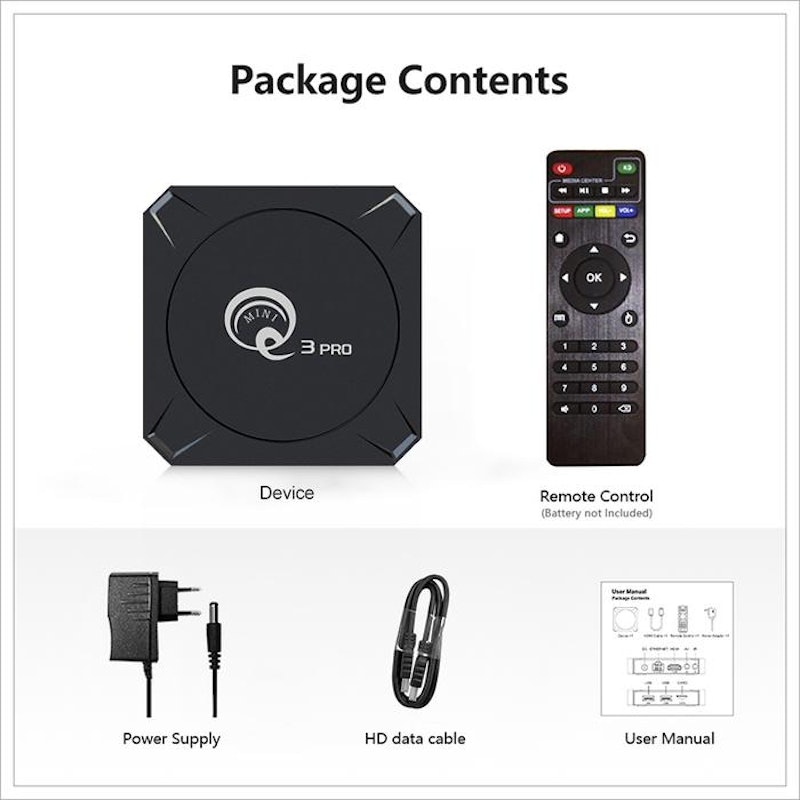 Android TV BOX Q3 PRO 4K 5