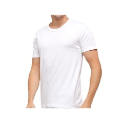 GT MAN Round Neck Men T-Shirt White