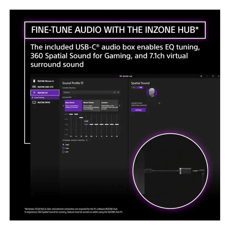 Sony Inzone E9 In-Ear Gaming Headphones IER-G900
