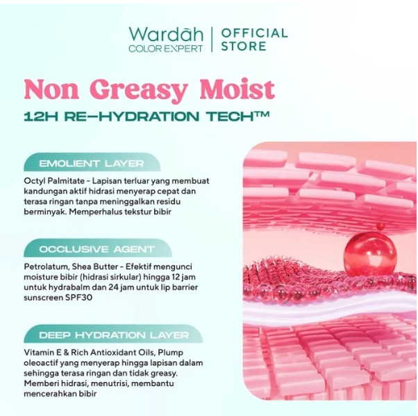 Paragon Technology and Innovation Wardah Hydrabalm Lip Care Peach Blossom