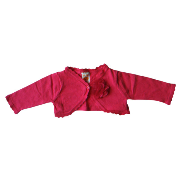 Pleu Cardigan Rajut Bunga